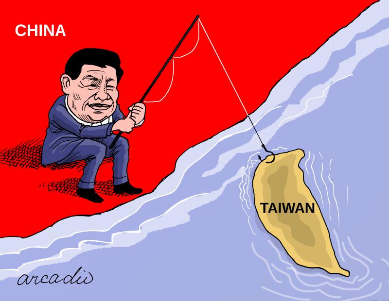 China wants Taiwan. Cartoon Movement